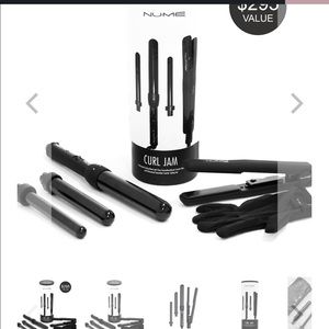 Selling curling wand set with straightener. Used two times misplaced the glove.